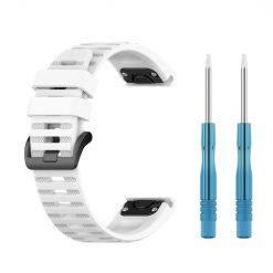 Remienok Solid Wristband biely pre Garmin Fenix 7X (26mm) | Kryty na mobil Kryty na mobil | Remienok Solid Wristband biely pre Garmin Fenix 7X (26mm) | Kryty na mobil