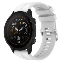Kryty na mobil | Remienok Solid Wristband biely pre Garmin Forerunner 955 (22mm) | Kryty na mobil