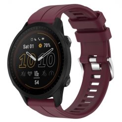 Kryty na mobil | Remienok Solid Wristband bordový pre Garmin Forerunner 955 (22mm) | Kryty na mobil