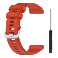 Kryty na mobil | Remienok Solid Wristband červený pre Garmin Forerunner 955 (22mm) | Kryty na mobil