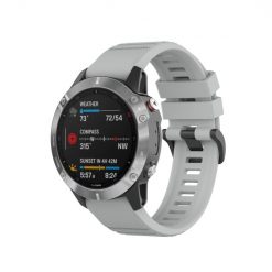 Remienok Solid Wristband sivý pre Garmin Fenix 7X (26mm)