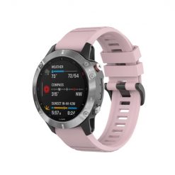 Remienok Solid Wristband tmavoružový pre Garmin Fenix 7X (26mm)