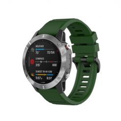 Remienok Solid Wristband zelený pre Garmin Fenix 7X (26mm)