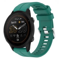 Kryty na mobil | Remienok Solid Wristband zelený pre Garmin Forerunner 955 (22mm) | Kryty na mobil