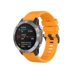 Remienok Solid Wristband žltý pre Garmin Fenix 7X (26mm)