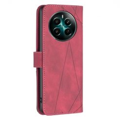 Knižkové puzdro Rhombus červené – Realme 12+ (12 Plus) | Kryty na mobil Kryty na mobil | Knižkové puzdro Rhombus červené – Realme 12+ (12 Plus) | Kryty na mobil