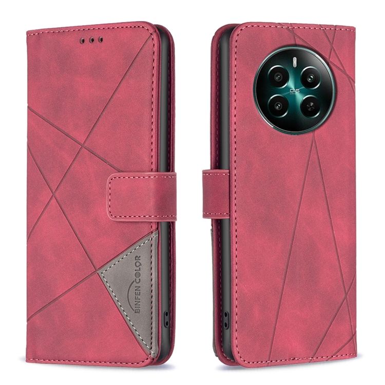 Knižkové puzdro Rhombus červené – Realme 12+ (12 Plus) | Kryty na mobil Kryty na mobil | Knižkové puzdro Rhombus červené – Realme 12+ (12 Plus) | Kryty na mobil
