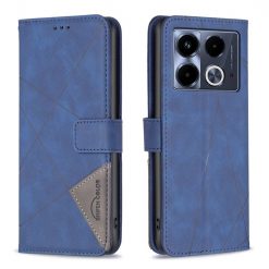Kryty na mobil | Knižkové puzdro Rhombus modré – Infinix Note 40 | Kryty na mobil