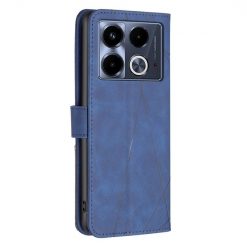 Kryty na mobil | Knižkové puzdro Rhombus modré – Infinix Note 40 | Kryty na mobil