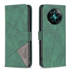 Knižkové puzdro Rhombus zelené – Realme 12+ (12 Plus) | Kryty na mobil Kryty na mobil | Knižkové puzdro Rhombus zelené – Realme 12+ (12 Plus) | Kryty na mobil