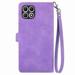 Kryty na mobil | Peňaženkové puzdro Embossing Pattern Leaf case fialové – T Phone 2 Pro | Kryty na mobil