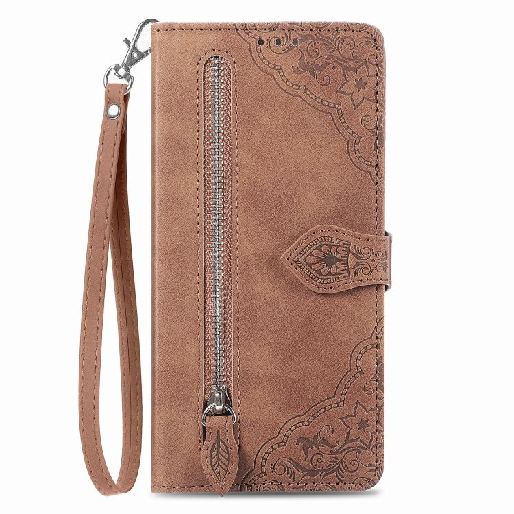 Peňaženkové puzdro Embossing Pattern Leaf case hnedé – T Phone 2 Pro | Kryty na mobil Kryty na mobil | Peňaženkové puzdro Embossing Pattern Leaf case hnedé – T Phone 2 Pro | Kryty na mobil
