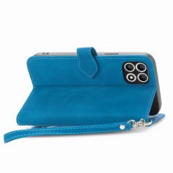 Kryty na mobil | Peňaženkové puzdro Embossing Pattern Leaf case modré – T Phone 2 Pro | Kryty na mobil