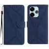 Kryty na mobil | Peňaženkové puzdro Embossing Pattern Stitchy case čierne – Xiaomi Redmi 13 | Kryty na mobil