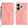 Kryty na mobil | Peňaženkové puzdro Embossing Pattern Stitchy case červené – Xiaomi Redmi 13 | Kryty na mobil