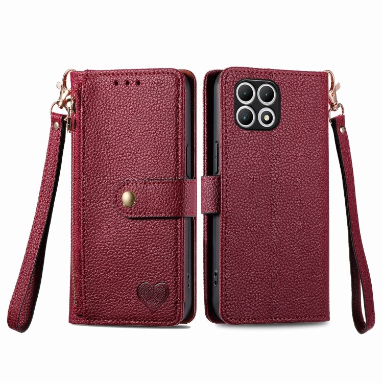 Peňaženkové puzdro Heart zip case červené – T Phone 2 | Kryty na mobil Kryty na mobil | Peňaženkové puzdro Heart zip case červené – T Phone 2 | Kryty na mobil