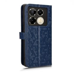 Kryty na mobil | Peňaženkové puzdro Honeycomb Dot Texture Case modré – Infinix Note 40 Pro / Infinix Note 40 Pro+ 5G | Kryty na mobil