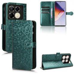Peňaženkové puzdro Honeycomb Dot Texture Case zelené – Infinix Note 40 Pro / Infinix Note 40 Pro+ 5G | Kryty na mobil Kryty na mobil | Peňaženkové puzdro Honeycomb Dot Texture Case zelené – Infinix Note 40 Pro / Infinix Note 40 Pro+ 5G | Kryty na mobil