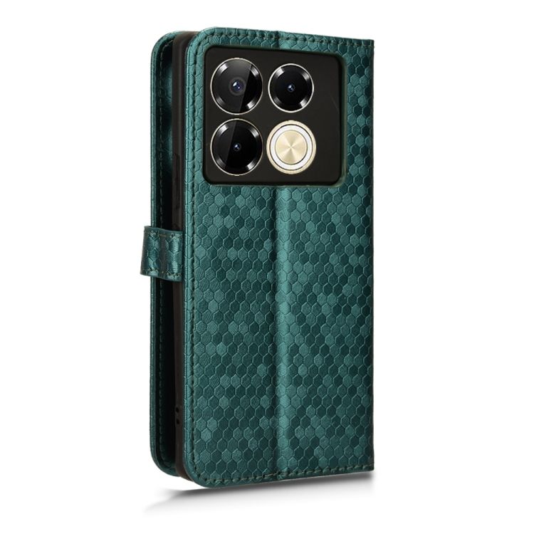 Peňaženkové puzdro Honeycomb Dot Texture Case zelené – Infinix Note 40 Pro / Infinix Note 40 Pro+ 5G | Kryty na mobil Kryty na mobil | Peňaženkové puzdro Honeycomb Dot Texture Case zelené – Infinix Note 40 Pro / Infinix Note 40 Pro+ 5G | Kryty na mobil
