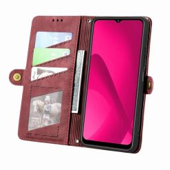 Kryty na mobil | Peňaženkové puzdro Purse case červené – T Phone 2 Pro | Kryty na mobil