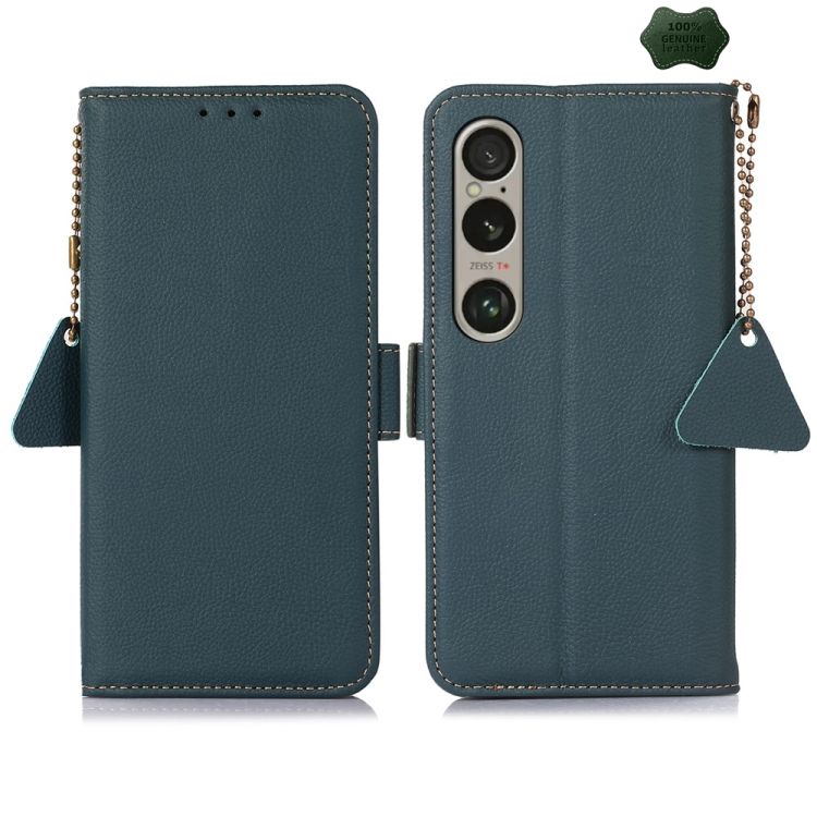 Peňaženkové puzdro RFID Leather case zelené – Sony Xperia 1 VI | Kryty na mobil Kryty na mobil | Peňaženkové puzdro RFID Leather case zelené – Sony Xperia 1 VI | Kryty na mobil