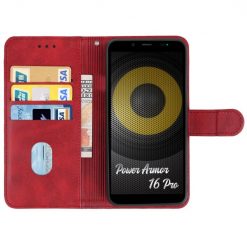 Kryty na mobil | Peňaženkové puzdro Splendid case červené – Ulefone Power Armor 16 Pro | Kryty na mobil