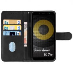 Kryty na mobil | Peňaženkové puzdro Splendid case čierne – Ulefone Power Armor 16 Pro | Kryty na mobil