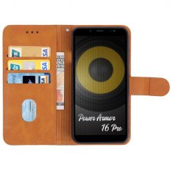 Kryty na mobil | Peňaženkové puzdro Splendid case hnedé – Ulefone Power Armor 16 Pro | Kryty na mobil