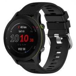 Kryty na mobil | Remienok Diamond skin Wristband čierny pre Garmin Forerunner 255S (18mm) | Kryty na mobil