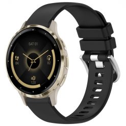Kryty na mobil | Remienok Solid Wristband čierny pre Garmin Venu 3S | Kryty na mobil