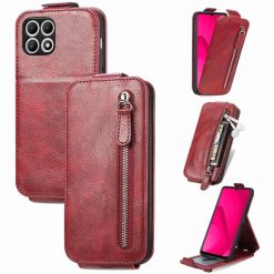 Kryty na mobil | Vyklápacie puzdro Vertical flip Wallet case červené – T Phone 2 | Kryty na mobil