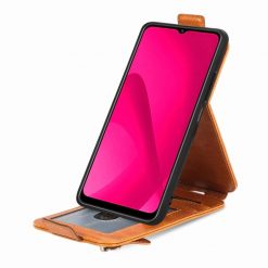 Vyklápacie puzdro Vertical flip Wallet case hnedé – T Phone 2 | Kryty na mobil Kryty na mobil | Vyklápacie puzdro Vertical flip Wallet case hnedé – T Phone 2 | Kryty na mobil