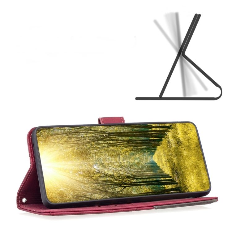 Knižkové puzdro Rhombus červené – Oppo Reno 12 Pro | Kryty na mobil Kryty na mobil | Knižkové puzdro Rhombus červené – Oppo Reno 12 Pro | Kryty na mobil