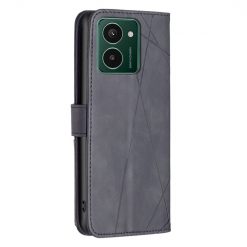 Kryty na mobil | Knižkové puzdro Rhombus čierne – HMD Pulse / Pulse+ / Pulse Pro | Kryty na mobil