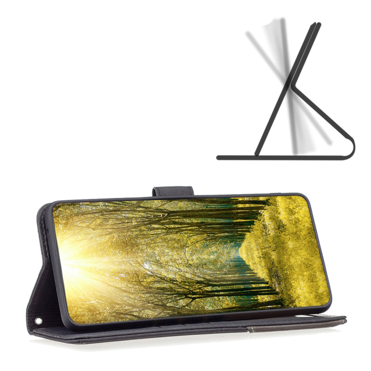 Knižkové puzdro Rhombus čierne – Oppo Reno 12 Pro | Kryty na mobil Kryty na mobil | Knižkové puzdro Rhombus čierne – Oppo Reno 12 Pro | Kryty na mobil