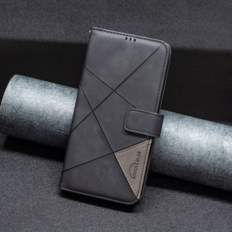 Knižkové puzdro Rhombus čierne – Oppo Reno 12 Pro | Kryty na mobil Kryty na mobil | Knižkové puzdro Rhombus čierne – Oppo Reno 12 Pro | Kryty na mobil