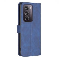 Kryty na mobil | Knižkové puzdro Rhombus modré – Oppo Reno 12 Pro | Kryty na mobil