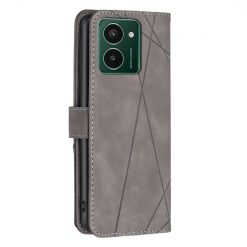 Kryty na mobil | Knižkové puzdro Rhombus sivé – HMD Pulse / Pulse+ / Pulse Pro | Kryty na mobil
