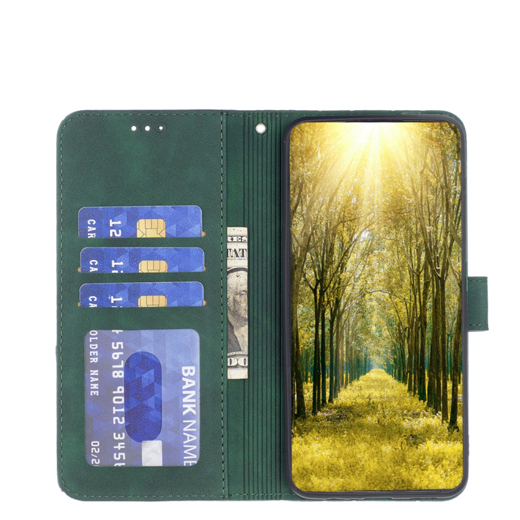Knižkové puzdro Rhombus zelené – Oppo Reno 12 Pro | Kryty na mobil Kryty na mobil | Knižkové puzdro Rhombus zelené – Oppo Reno 12 Pro | Kryty na mobil