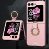 Kryty na mobil | Kryt GKK Fashion Ring case sivý – Samsung Galaxy Z Flip 6 / Z Flip 7 FE | Kryty na mobil