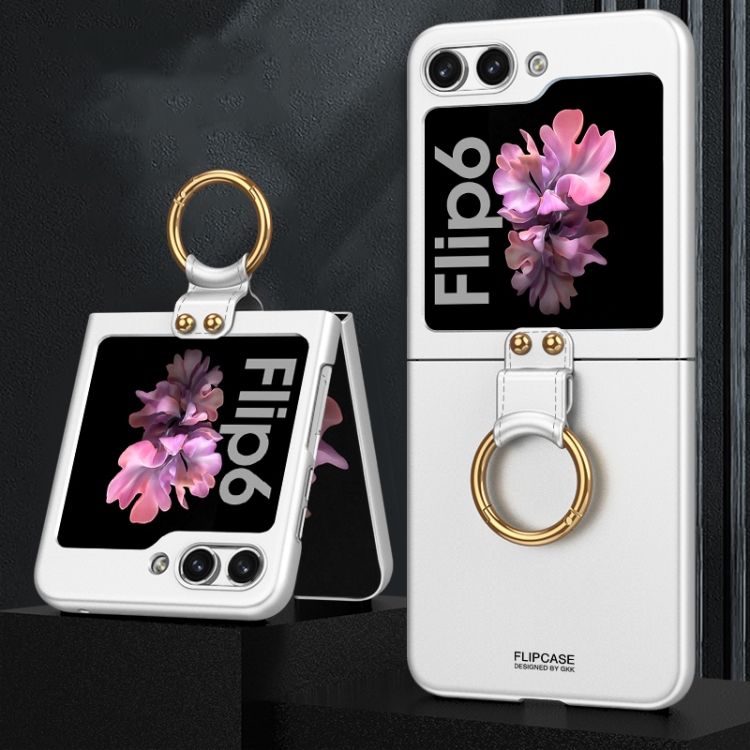 Kryt GKK Fashion Ring case strieborný – Samsung Galaxy Z Flip 6 / Z Flip 7 FE | Kryty na mobil Kryty na mobil | Kryt GKK Fashion Ring case strieborný – Samsung Galaxy Z Flip 6 / Z Flip 7 FE | Kryty na mobil