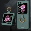 Kryty na mobil | Kryt GKK Fashion Ring case fialový – Samsung Galaxy Z Flip 6 / Z Flip 7 FE | Kryty na mobil