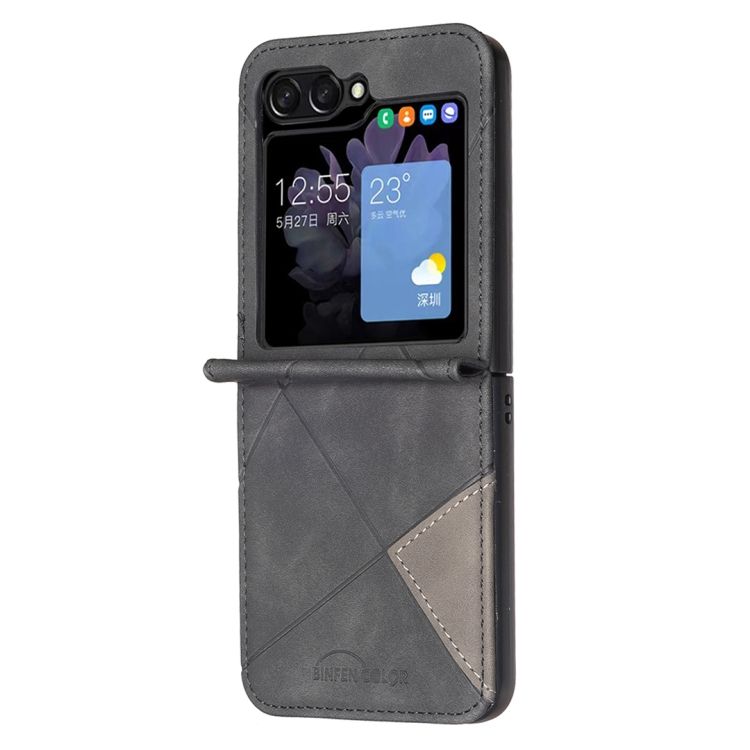 Kryt Rhombus čierny – Samsung Galaxy Z Flip 6 / Z Flip 7 FE | Kryty na mobil Kryty na mobil | Kryt Rhombus čierny – Samsung Galaxy Z Flip 6 / Z Flip 7 FE | Kryty na mobil