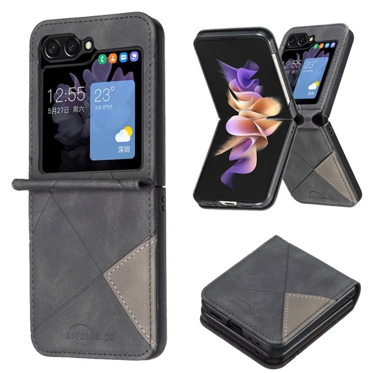 Kryt Rhombus čierny – Samsung Galaxy Z Flip 6 / Z Flip 7 FE | Kryty na mobil Kryty na mobil | Kryt Rhombus čierny – Samsung Galaxy Z Flip 6 / Z Flip 7 FE | Kryty na mobil
