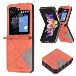 Kryt Rhombus hnedý – Samsung Galaxy Z Flip 6 / Z Flip 7 FE | Kryty na mobil Kryty na mobil | Kryt Rhombus hnedý – Samsung Galaxy Z Flip 6 / Z Flip 7 FE | Kryty na mobil