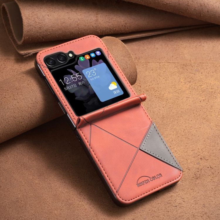Kryt Rhombus hnedý – Samsung Galaxy Z Flip 6 / Z Flip 7 FE | Kryty na mobil Kryty na mobil | Kryt Rhombus hnedý – Samsung Galaxy Z Flip 6 / Z Flip 7 FE | Kryty na mobil