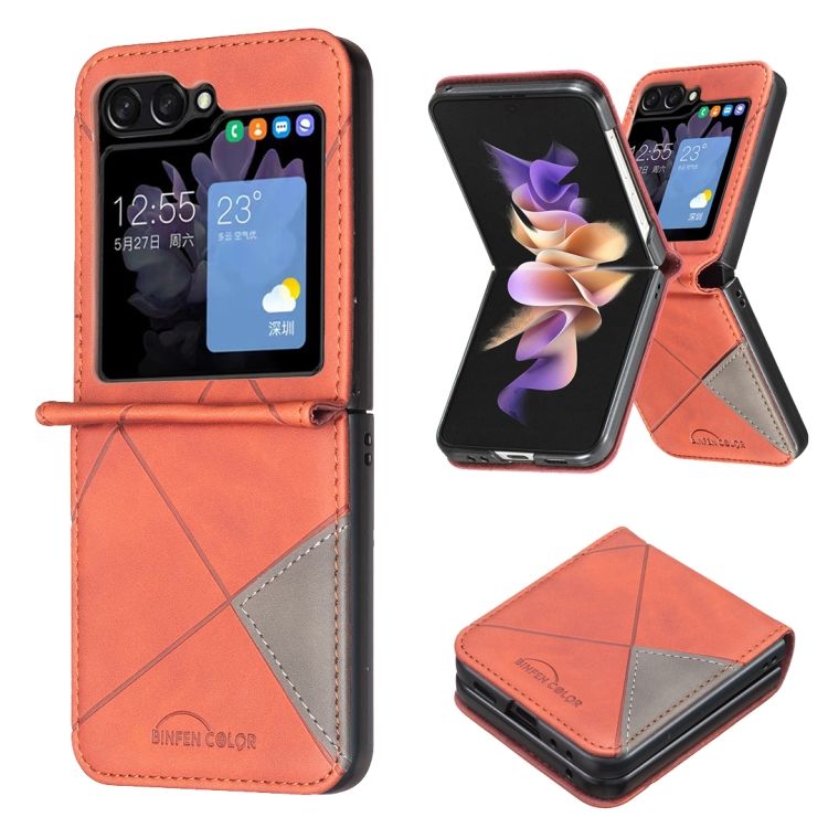 Kryt Rhombus hnedý – Samsung Galaxy Z Flip 6 / Z Flip 7 FE | Kryty na mobil Kryty na mobil | Kryt Rhombus hnedý – Samsung Galaxy Z Flip 6 / Z Flip 7 FE | Kryty na mobil