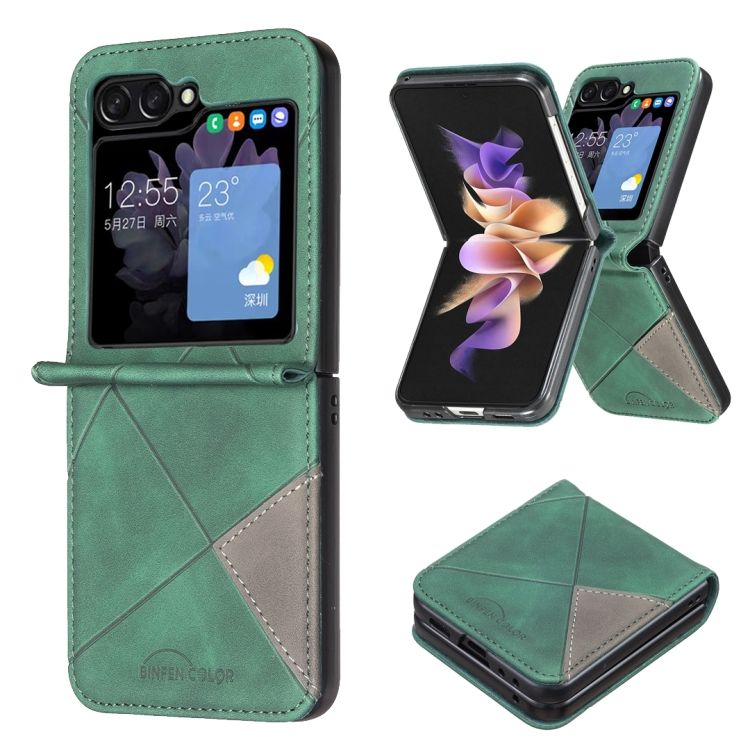 Kryt Rhombus zelený – Samsung Galaxy Z Flip 6 / Z Flip 7 FE | Kryty na mobil Kryty na mobil | Kryt Rhombus zelený – Samsung Galaxy Z Flip 6 / Z Flip 7 FE | Kryty na mobil