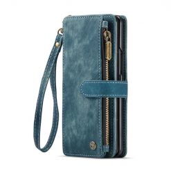 Multifunkčné peňaženkové puzdro CaseMe Zip case modré – Samsung Galaxy Z Fold 6