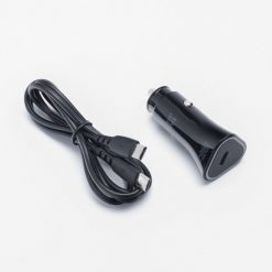 Kryty na mobil | Nabíjačka do auta Blue Star 20W USB-C čierna + kábel USB-C | Kryty na mobil